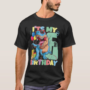 Rex 6de verjaardag jongen meisje 6 jaar 2016 Dinos T-shirt