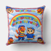 Rex and hoot a rainbow sweet dreams educational th kussen (Achterkant)