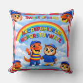 Rex and hoot a rainbow sweet dreams educational th kussen (Voorkant)