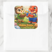 Rex and large happy Easter party stickers de (Sac)