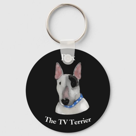 Rex de sleutelhanger van de TV Terrier-knop (Voorkant)