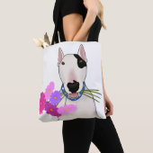 Rex de TV Terrier met bloemen Draagtas (Dichtbij)
