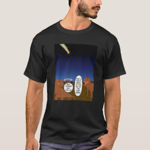 Rex Dinosaur Extinction Meteor Comet Asteroid Cras T-shirt