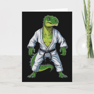 Rex Dinosaur Martial Arts Vechtsporter Jiu-jitsu Kaart