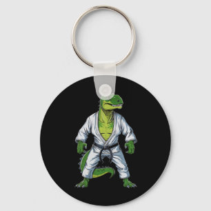 Rex Dinosaur Vechtkunst Martial Artist Jiu-jitsu Sleutelhanger