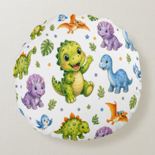 Rex en Dino-Mite Vrienden Rond Kussen