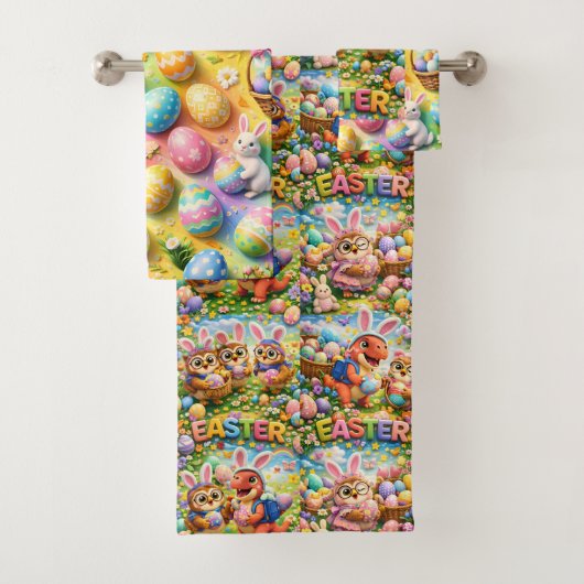 rex hoot badkamer handdoeken set van drie (Insitu)
