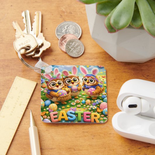 rex hoot keyring easter style sleutelhanger (Bureau)