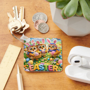 Rex hoot sleutelhanger Pasen stijl
