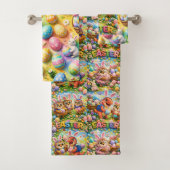 rex hoot three-piece bathroom towel set (En situation)