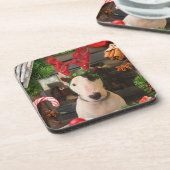 Rex La TV Terrier dessous de verre de Noël (Côté gauche)