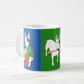 Rex La TV Terrier Joyeux Fêtes Mug (Devant gauche)