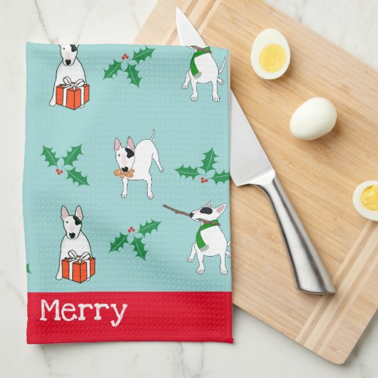 Rex La TV Terrier "Joyeux, Joyeux" Serviette Plat (Quart Plié)