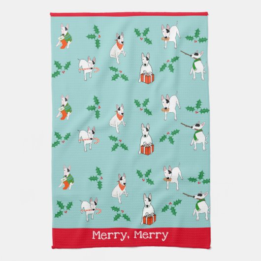 Rex La TV Terrier "Joyeux, Joyeux" Serviette Plat (Vertical)