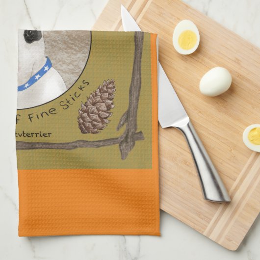 Rex La TV Terrier Serviette à plat d'automne (Quart Plié)