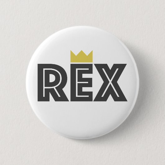 Rex Ronde Button 5,7 Cm (Voorkant)