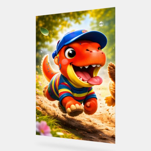 Rex, the dinosaur playtime fun vibrant vertical nu (Angle)