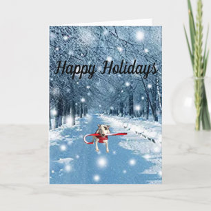 Rex The TV Terrier Happy Holidays Carte de voeux