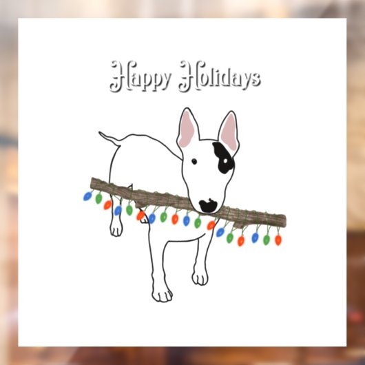 Rex the TV Terrier Holiday window cling Raamsticker (Vel 2)