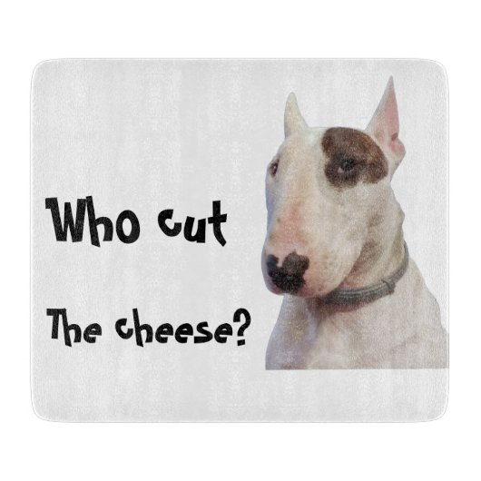 Rex the TV Terrier humorised Cutting board Snijplank (Voorkant)