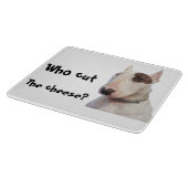 Rex the TV Terrier humorised Cutting board Snijplank (Hoek)