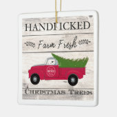 Rex the TV Terrier Red Truck Ornament (Links)