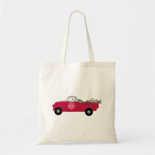 Rex the TV Terrier Red Truck Tote Bag