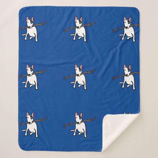 Rex the TV Terrier Sherpa Blanket Ocean Blue Sherpa Deken (Voorkant)
