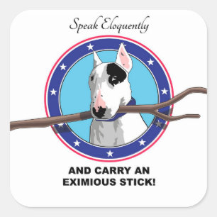 Rex The TV Terrier Spreek Eloquently Stickers
