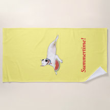 Rex The TV Terrier Summertime! Serviette de plage