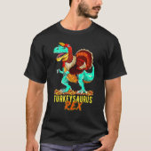 Rex Turkeysaurus Rex Dino Turkey Toddler Boys Than T-shirt (Voorkant)