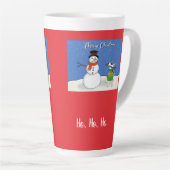 Rex TV Terrier Latte Mug de Noël (Angle droit)