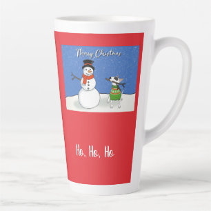 Rex TV Terrier Latte Mug de Noël