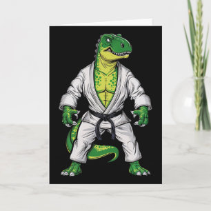Rex Vechtkunst Dinosaurus Jiu-jitsu Bjj Karate Kaart
