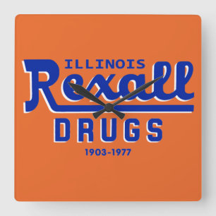 Rexall Drugs of Illinois - 1903-1977 Vierkante Klok