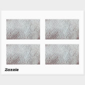 Rexine textuur rechthoekige sticker (Vel)