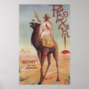 Rexki - koning van voor het eten liqueurs poster
