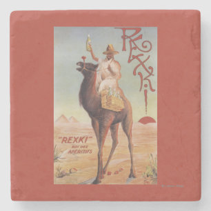 Rexki - koning van voor het eten liqueurs stenen onderzetter