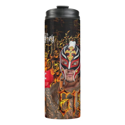 Rey Misterio | Resterende Bootleg Tumbler Thermosbeker (Voorkant)