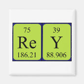 Rey periodieke table name magnet magneet (Voorkant)