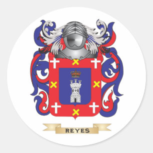 Reyes Coat of Arms (familiekust) Ronde Sticker