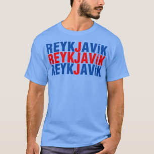 Reykjavik borg ijsland t-shirt