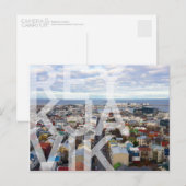 Reykjavík Cityscape BRIEFKAART (Voorkant / Achterkant)