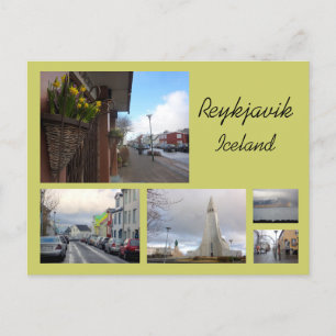 Reykjavik Collage Briefkaart