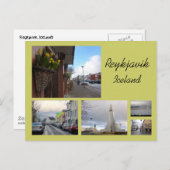 Reykjavik Collage Briefkaart (Voorkant / Achterkant)