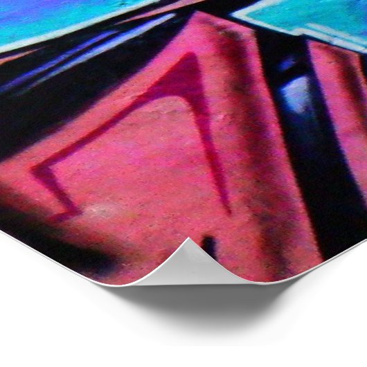 Reykjavik Graffiti Poster (Hoek)