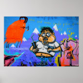 Reykjavik Graffiti Poster (Voorkant)