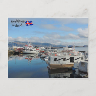 Reykjavik Harbour, IJsland Briefkaart