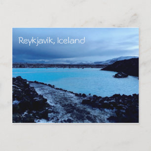 Reykjavik IJsland Blauwe Lagune Ansichtkaart Briefkaart