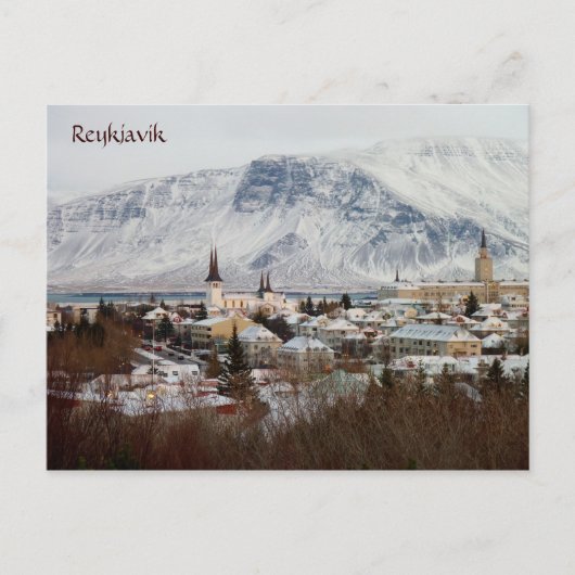 Reykjavik, IJsland Briefkaart (Voorkant)